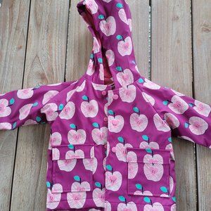 NWT HATLEY Apple Orchard Baby Raincoat 9-12 Months